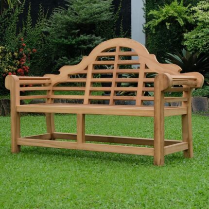 Marlboro 3 Seater Thick Teak Garden Bench, 1.67m ( Outdoor / Patio Bench)
