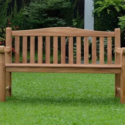 Oxford 3 Seater Thick Teak Garden Bench, 1.5m ( Outdoor / Patio Bench)
