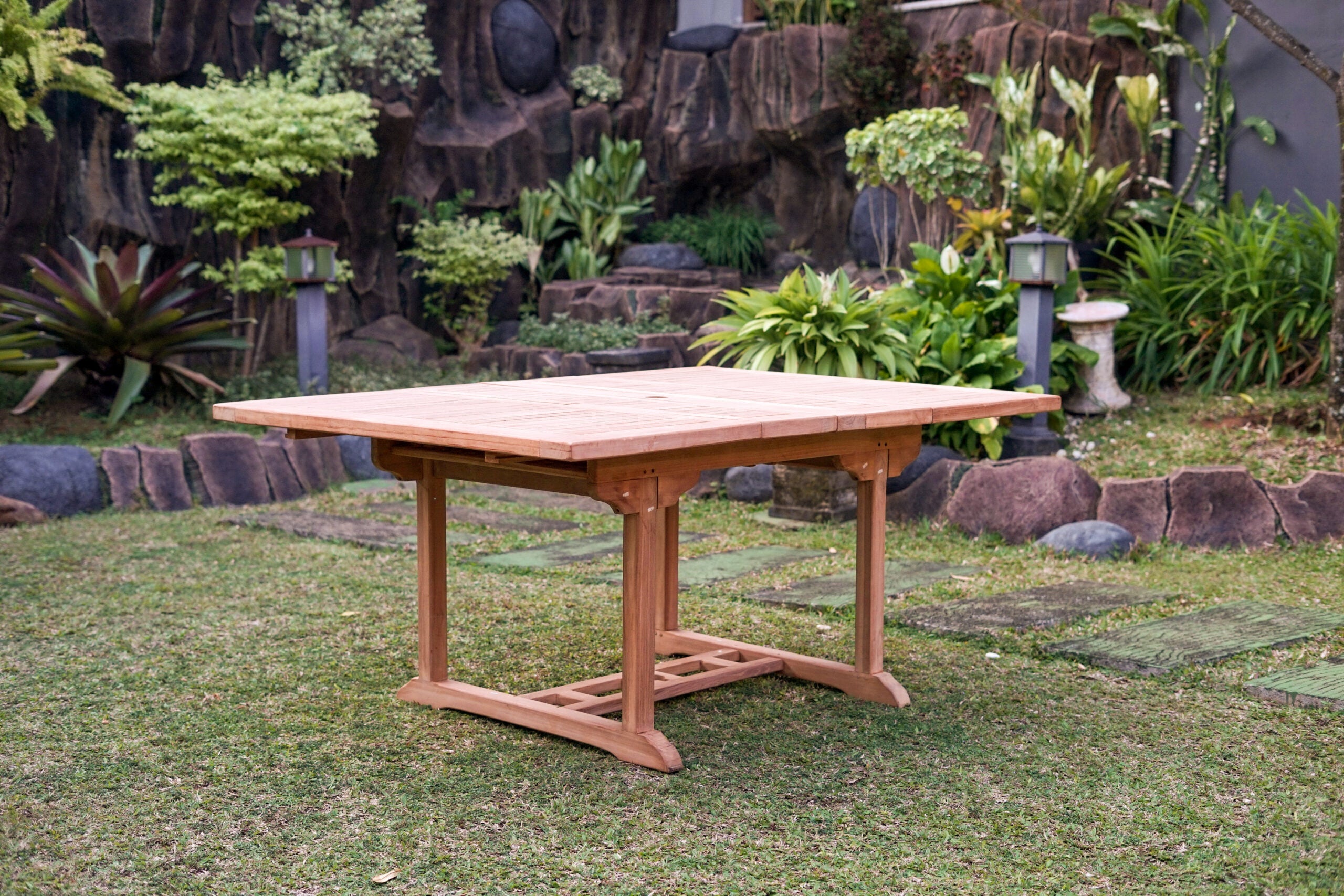 Teak Dorchester 6 Seater Extending Table 1.2m-1.7m (4cm Thick Top)