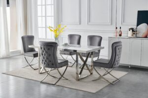 Halmstad 8 Seater Rectangle Table 1.8m with 8 Halmstad Dining Chairs