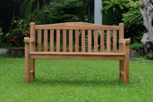 Oxford 3 Seater Thick Teak Garden Bench, 1.5m ( Outdoor / Patio Bench)