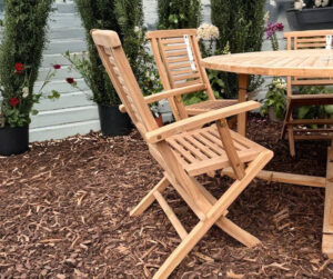 Hanton Teak Garden Folding Chair with Arm